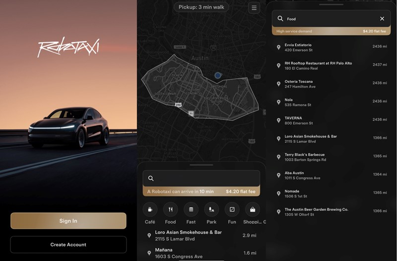Robotaxi app 📷 X / Teslarati